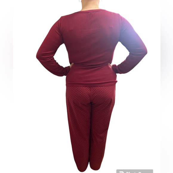 🌈Beautiful Calvin Klein burgundy red pyjama size L - Picture 6 of 13